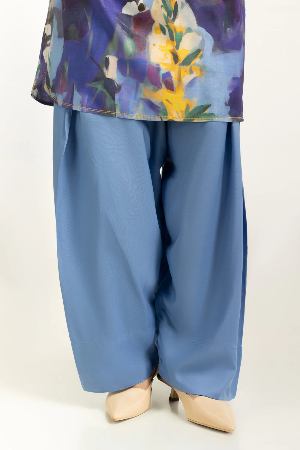 3PC Linen Printed Suit - Image 7
