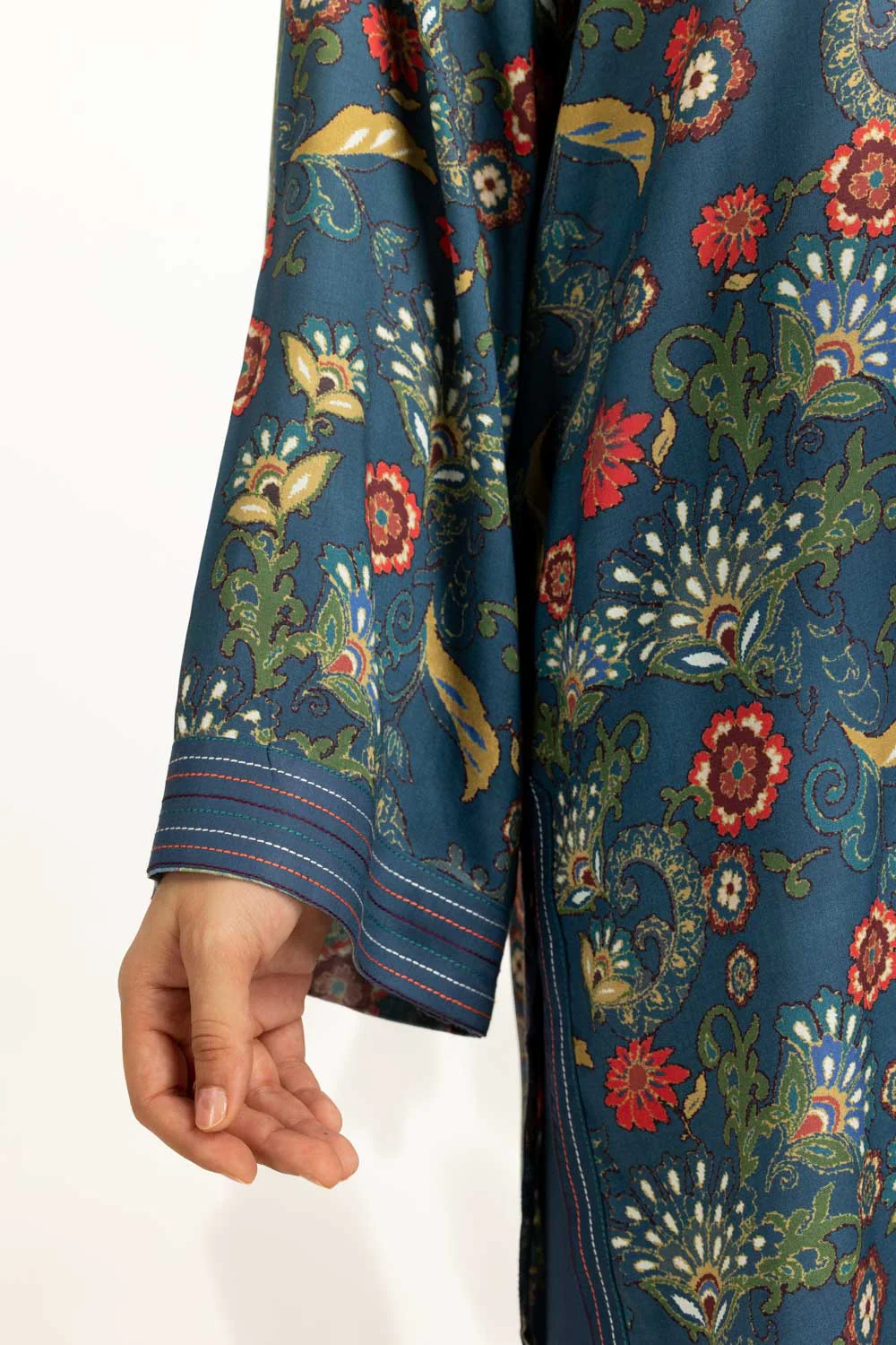 3PC Linen Printed Suit - Image 3