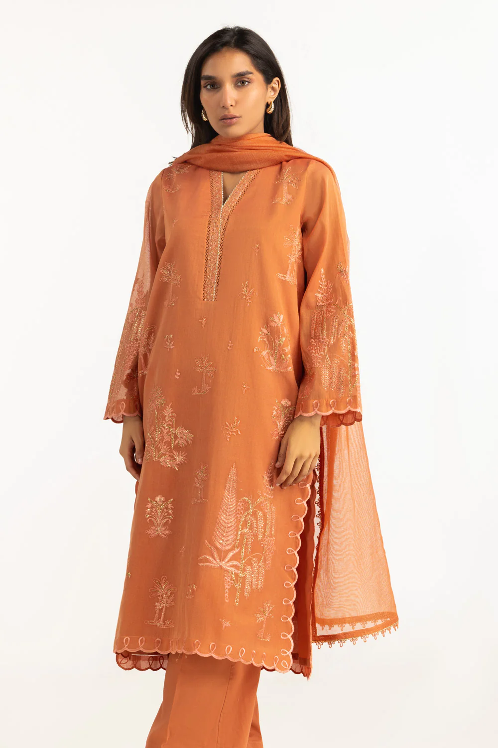 3PC Masoori Embroidered Suit - Image 5