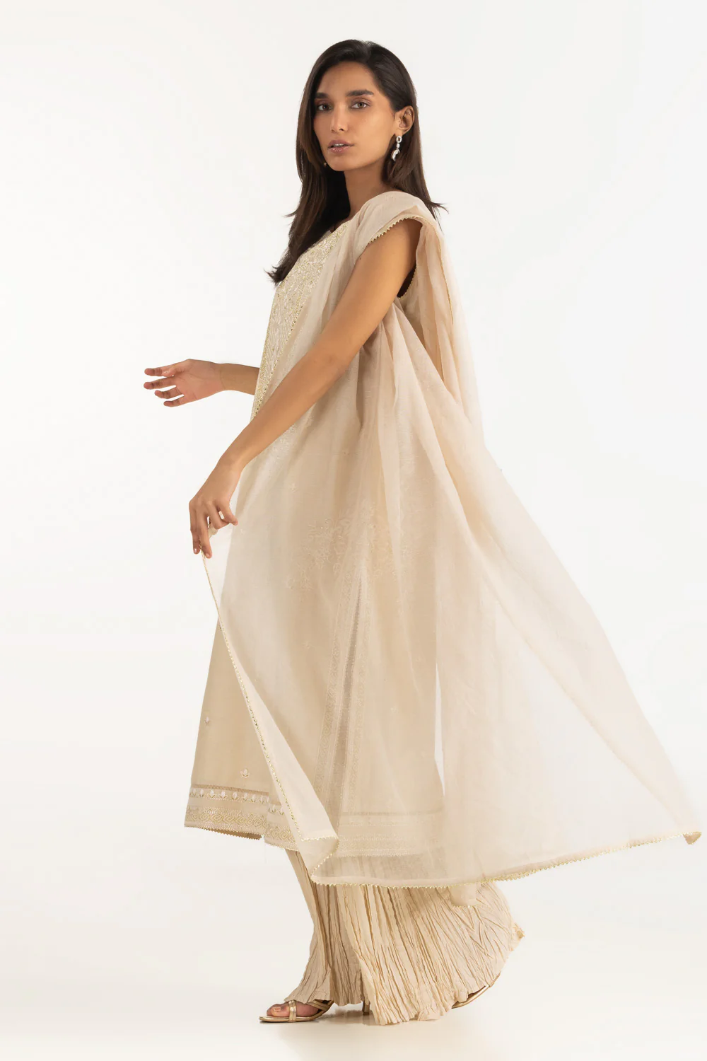 3PC Masoori Embroidered Suit - Image 4