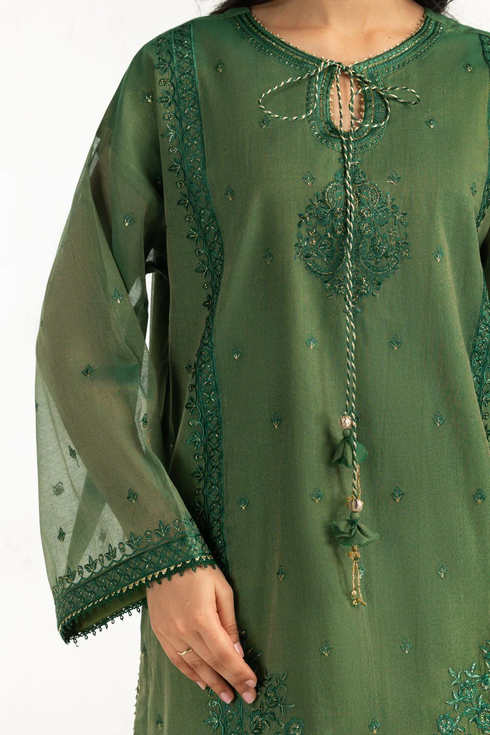 3PC Masoori Embroidered Suit - Image 2
