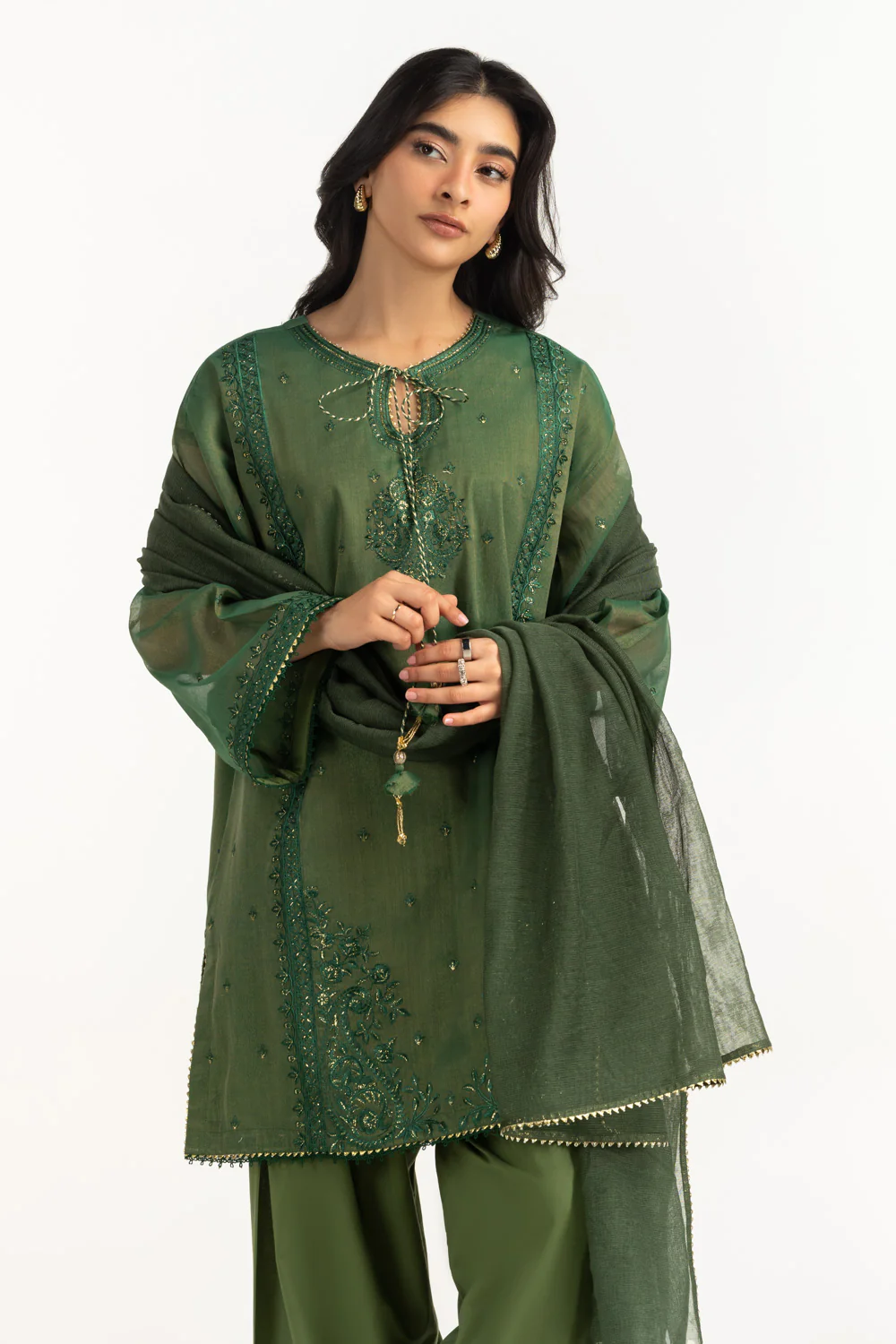 3PC Masoori Embroidered Suit - Image 3