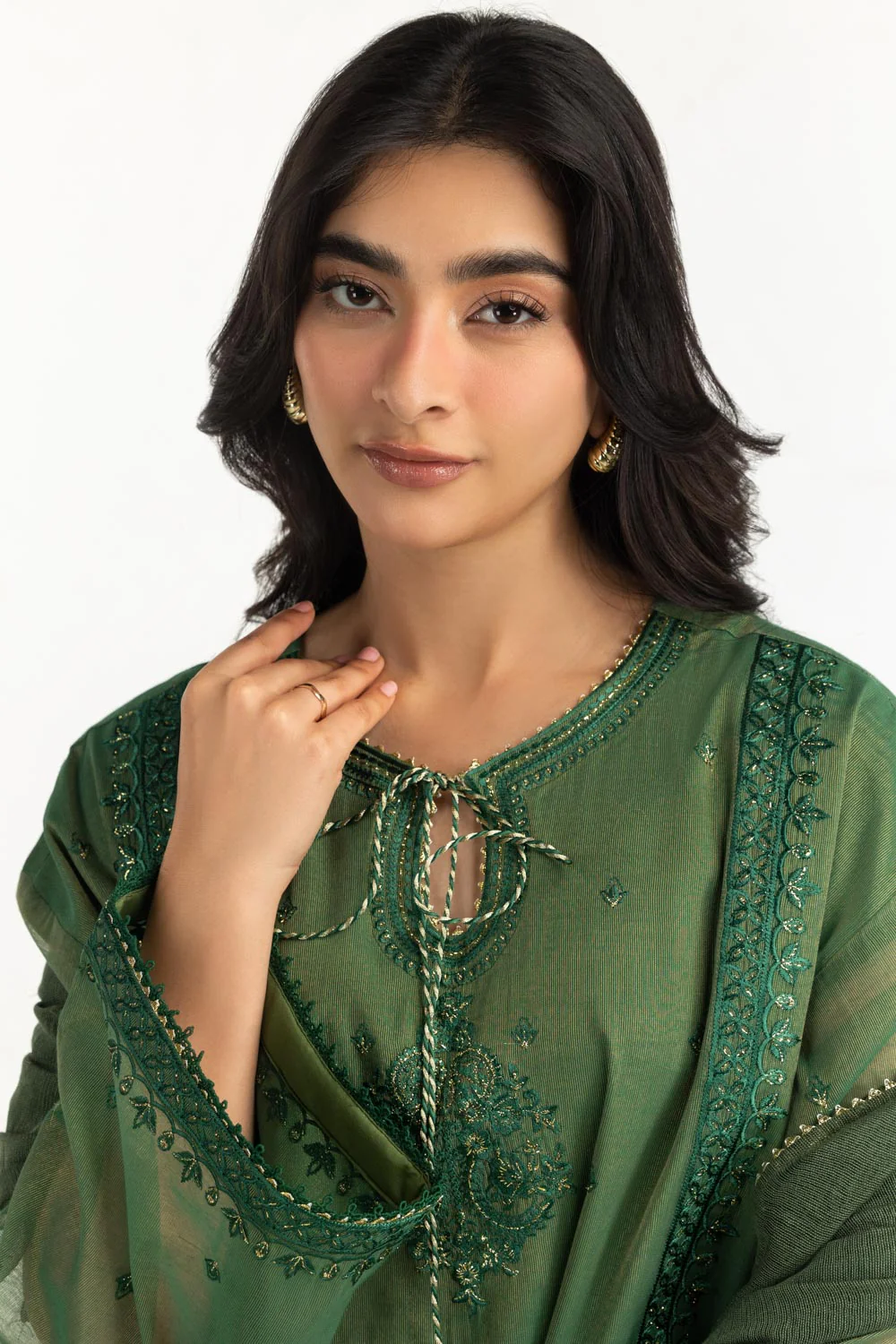 3PC Masoori Embroidered Suit - Image 5