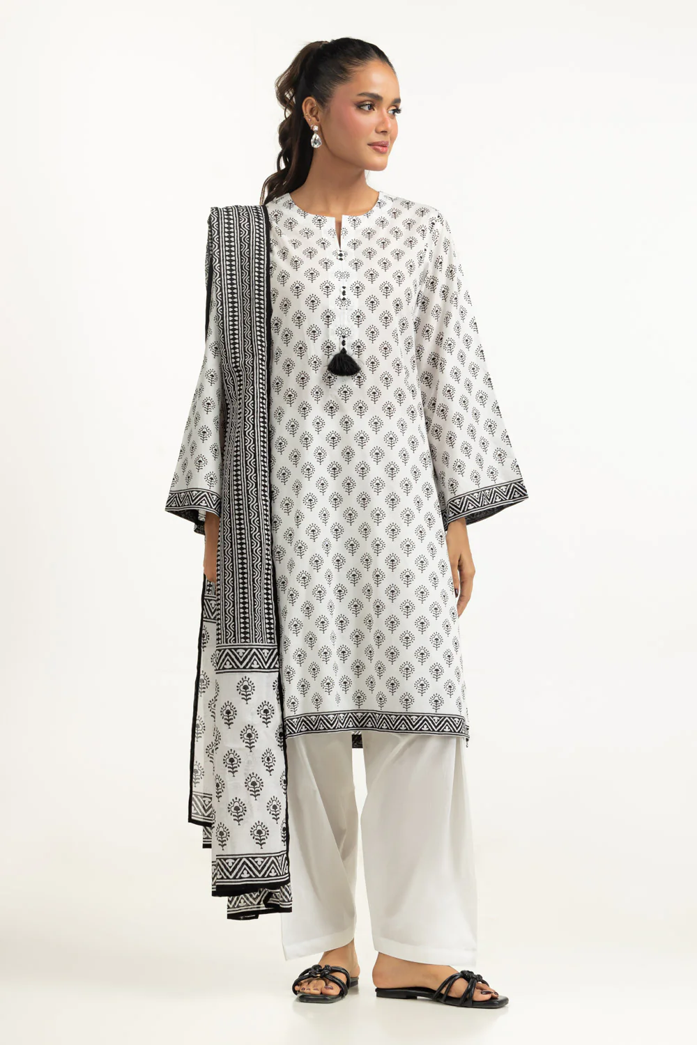 3PC Printed Lawn Suit