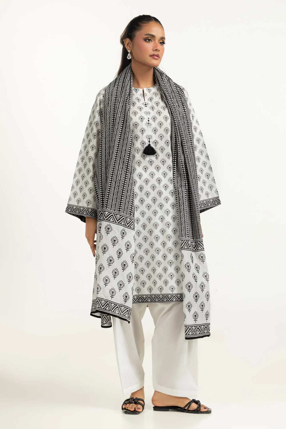 3PC Printed Lawn Suit - Image 5