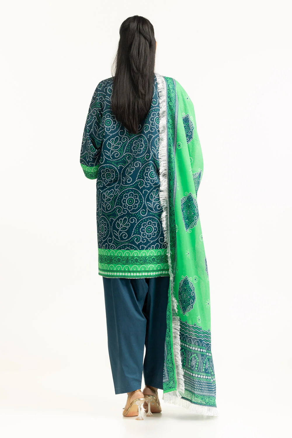 3PC Printed Lawn Suit - Image 6