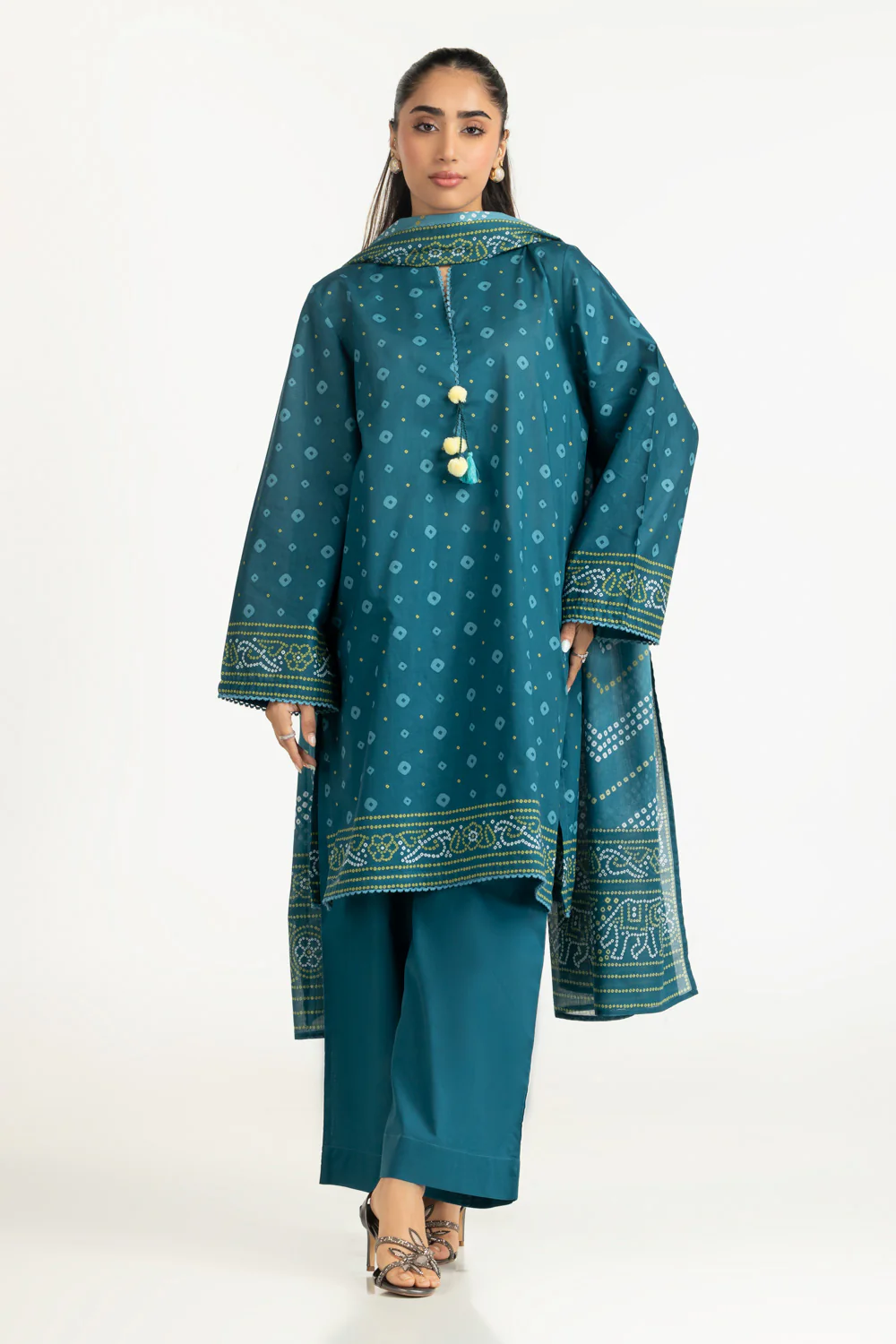 3PC Printed Lawn Suit