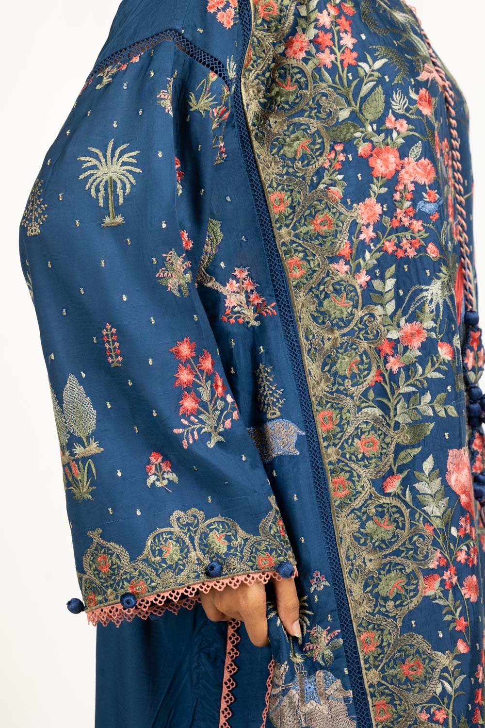 3PC Rawsilk Embroidered Suit - Image 4