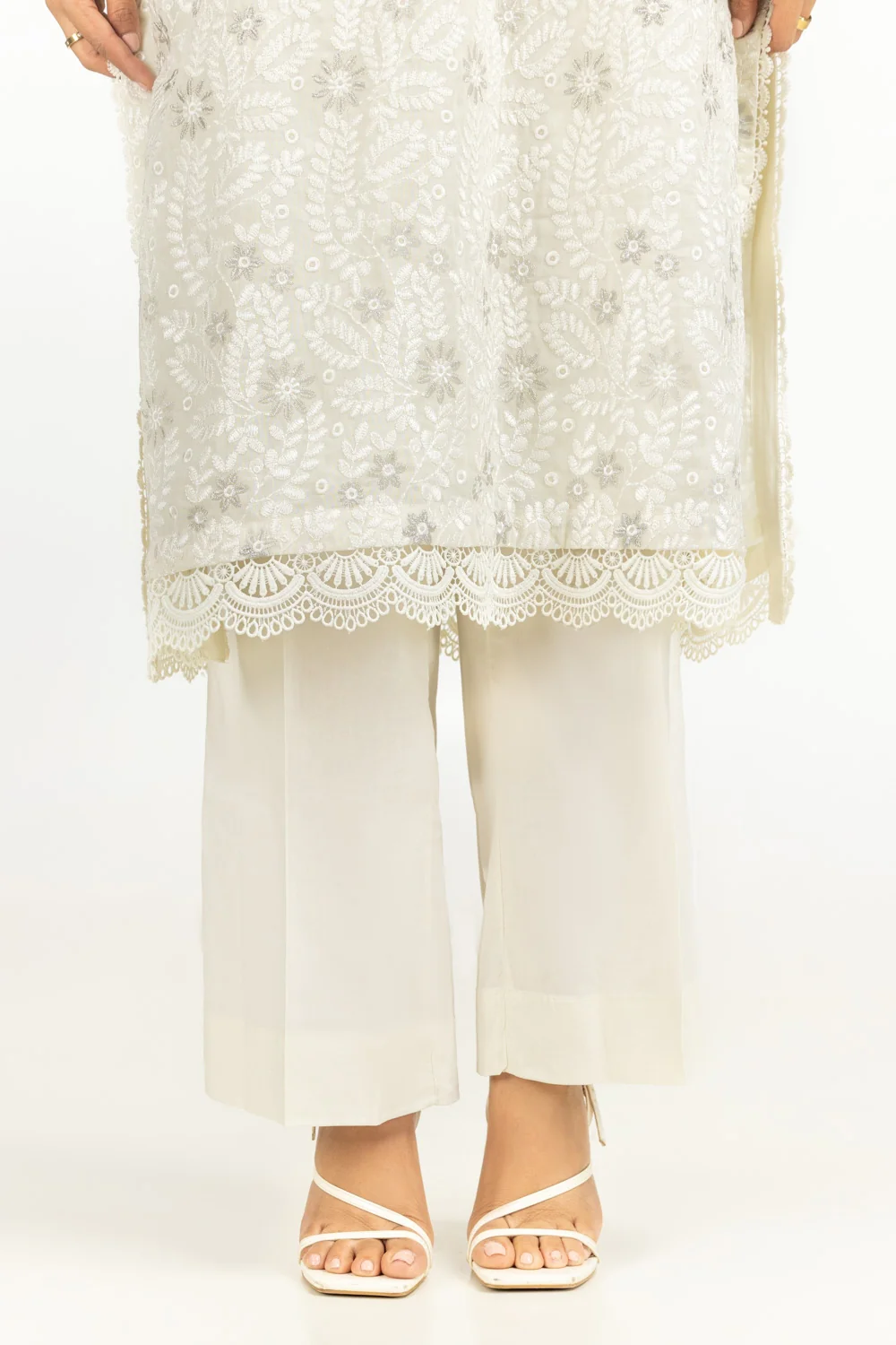 3PC Swiss Voile Embroidered Suit - Image 5