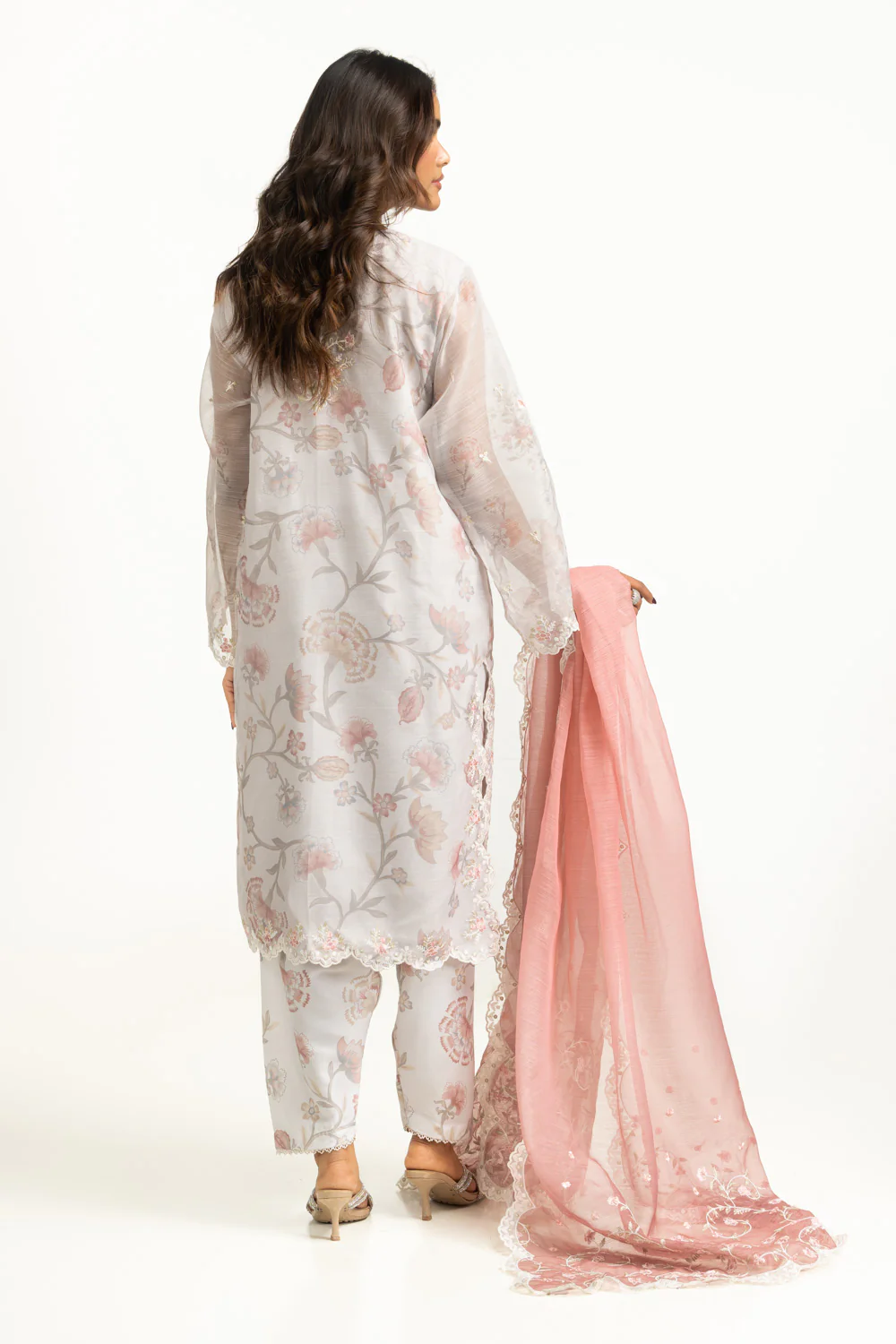 3PC Tennis Net Printed Suit With Embroidered - Image 6