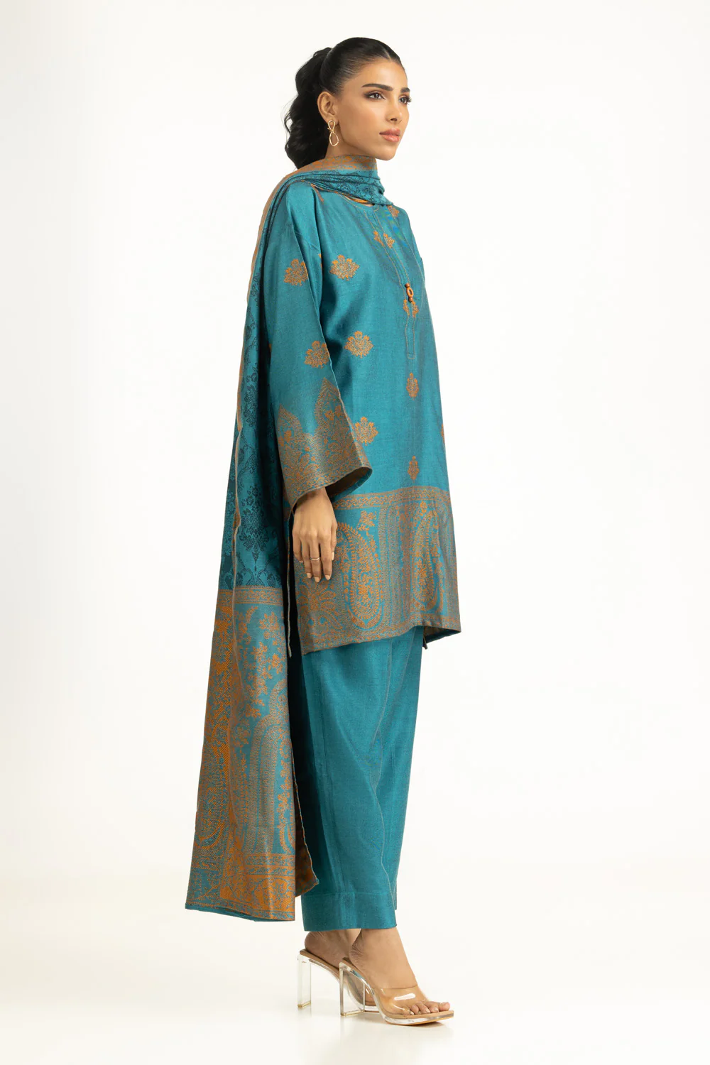 3PC Yarn Dyed Jacquard Suit - Image 3