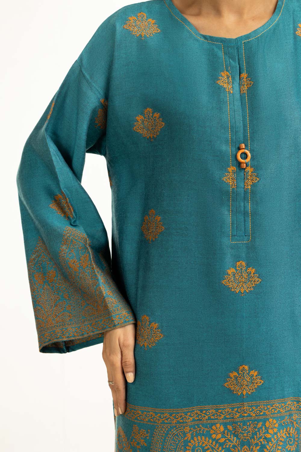 3PC Yarn Dyed Jacquard Suit - Image 4