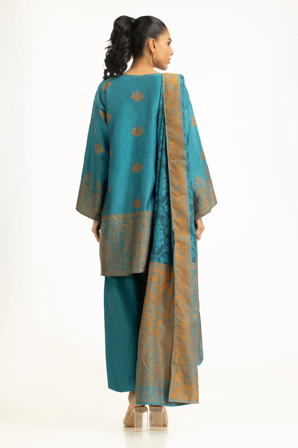 3PC Yarn Dyed Jacquard Suit - Image 5