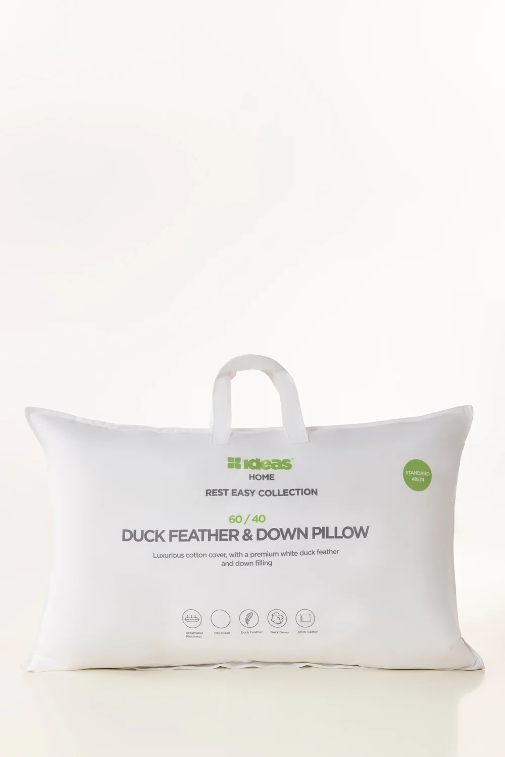 60/40 Duck Down Feather Pillow - Image 6