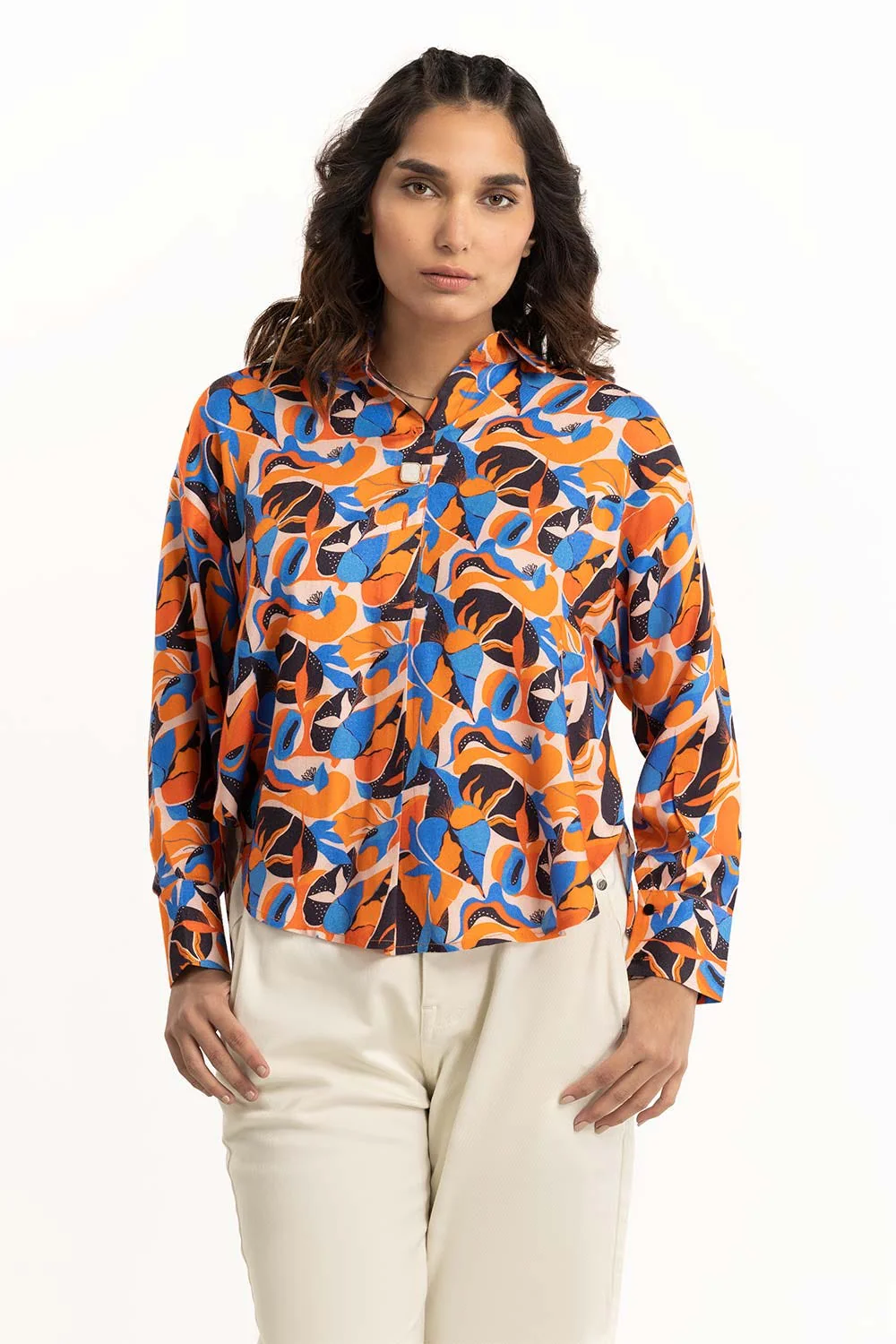 Abstract Print Top - Image 6