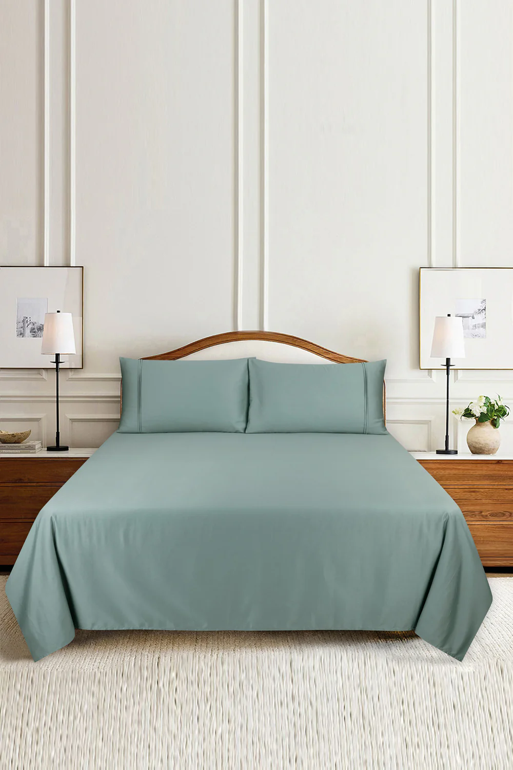 Abyss T-200 Dyed Bed Sheet Set - Image 2