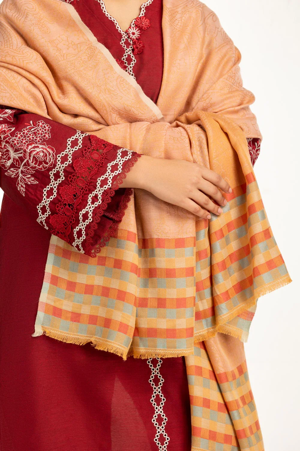 Acrylic Dyed Shawl - Image 2