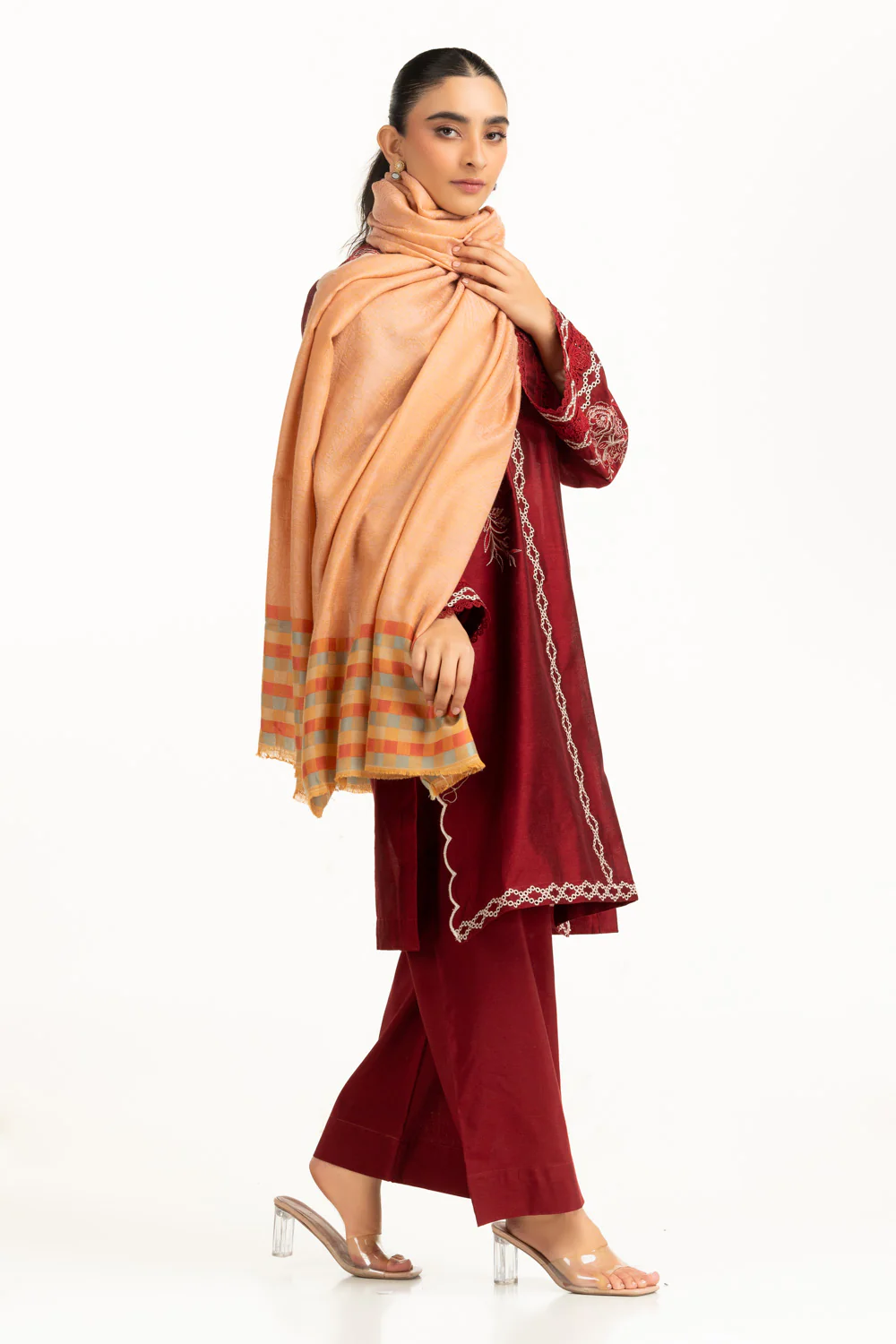 Acrylic Dyed Shawl - Image 3