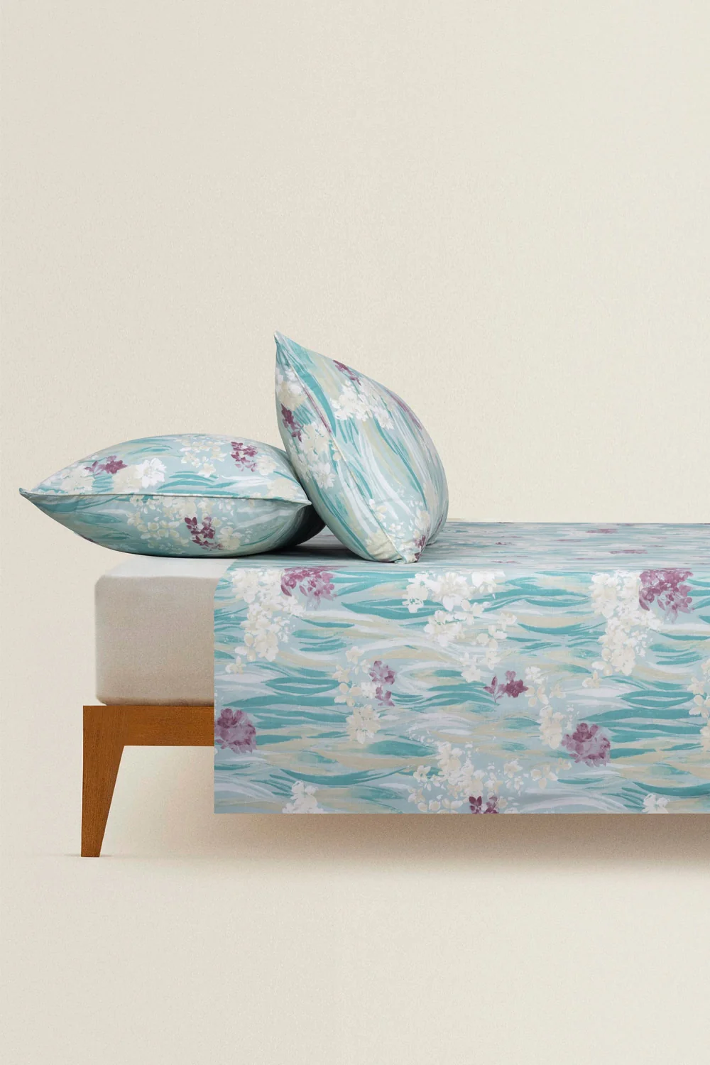 Aqua Impasto T-150 Bed Sheet Set - Image 3