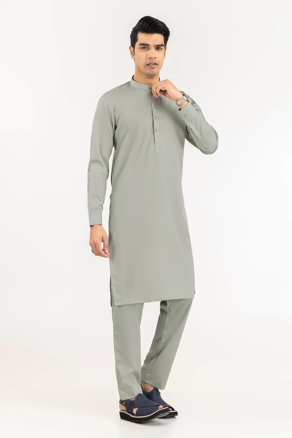Aurengzaib Latha Unstitched Fabric Cotton-LF - Image 19