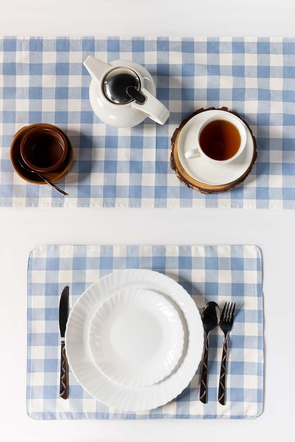 AW23-Checks Placemat and Runner Set - Image 2