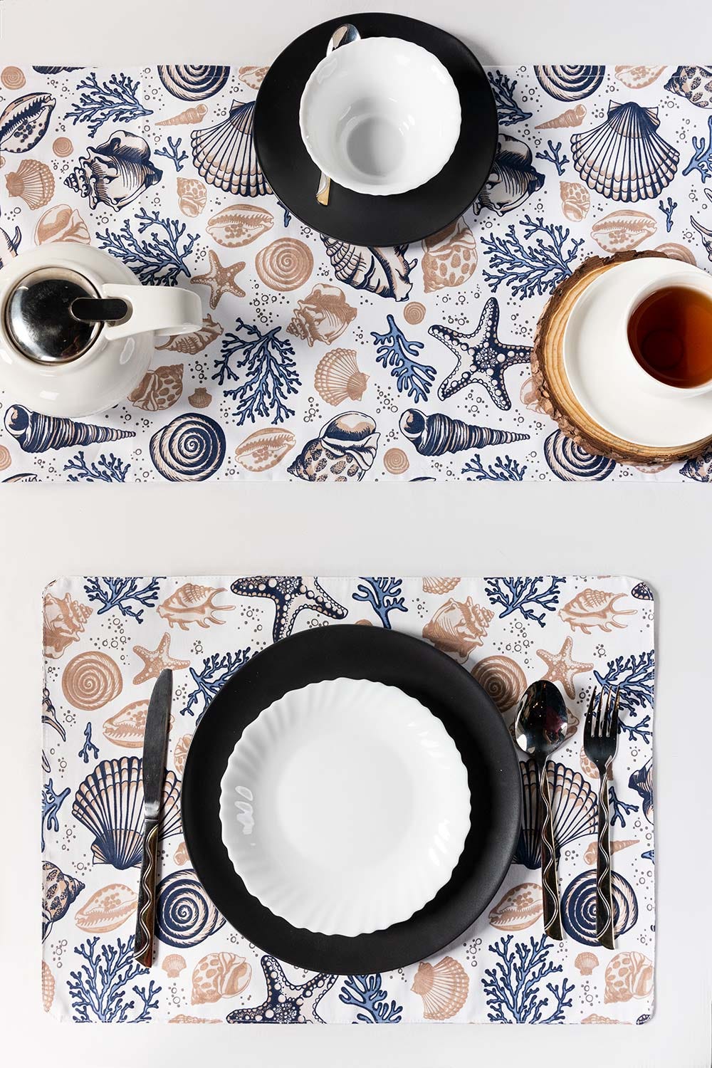 AW23-Sea Shell Placemat and Runner Set - Image 2