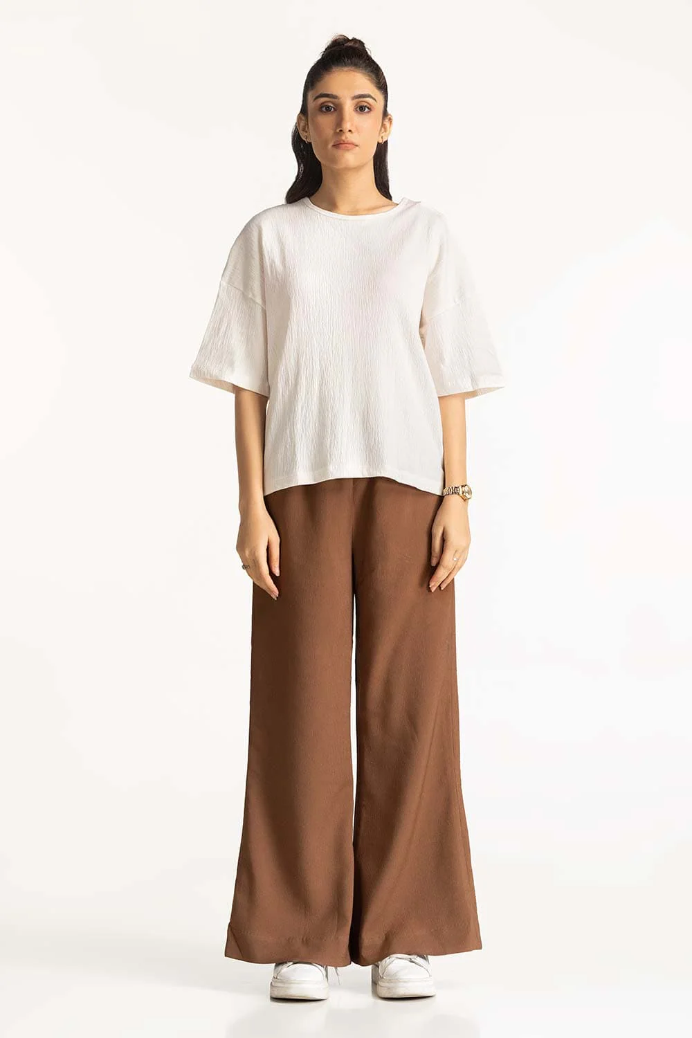 Basic Flared Trousers - Image 2