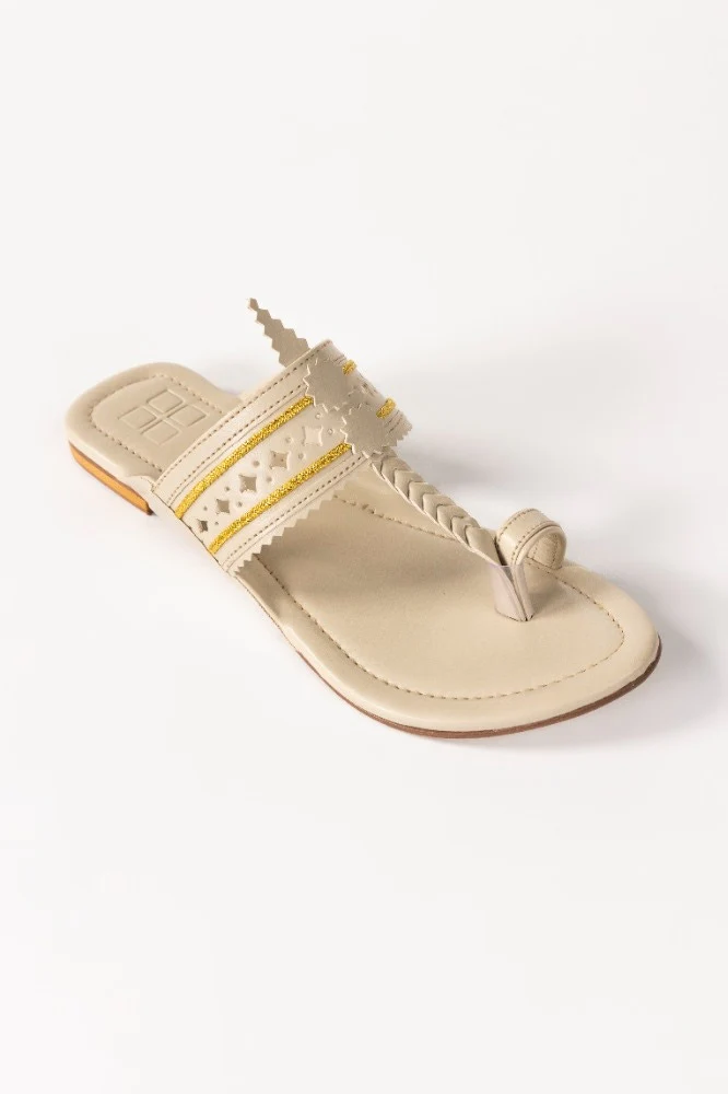 Beige Kolhapuri - Image 3