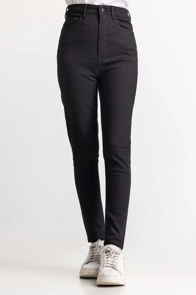 Black Basic Denim Jeans - Image 4