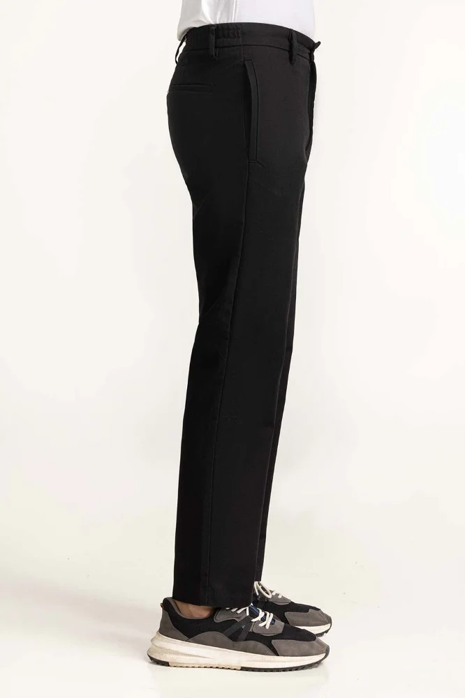 Black Basic Dyed Khaki Pant MNTRKHWS23002C - Image 3