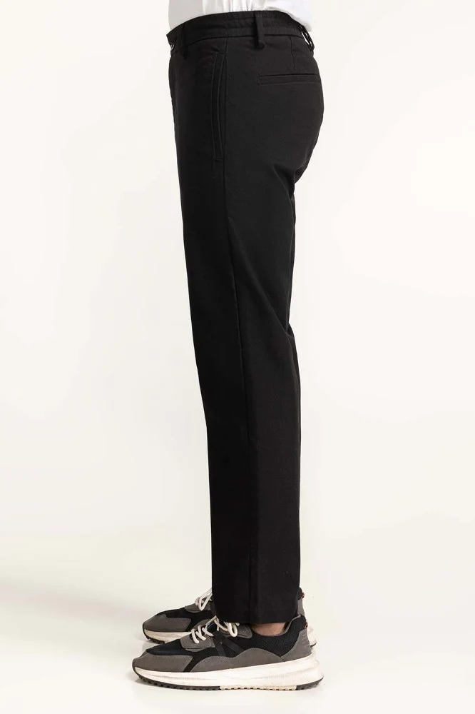 Black Basic Dyed Khaki Pant MNTRKHWS23002C - Image 4