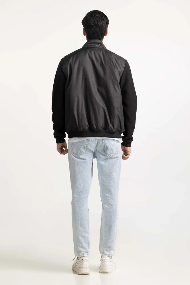 Black Basic Jacket - Image 3