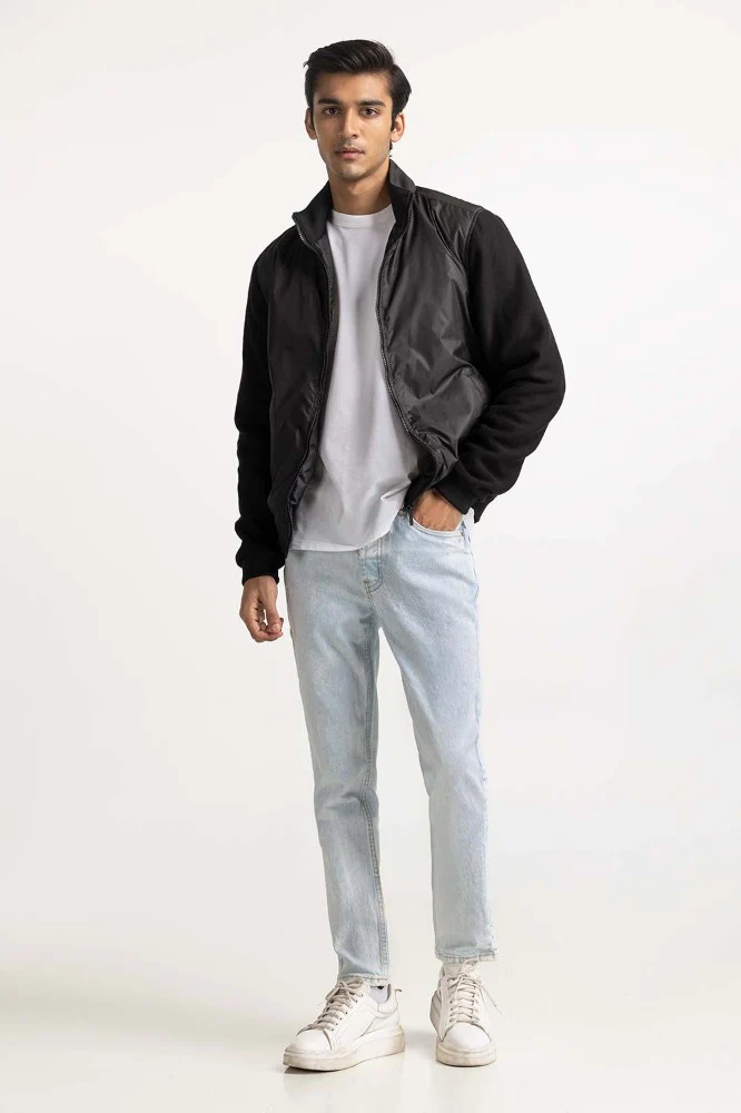 Black Basic Jacket - Image 4