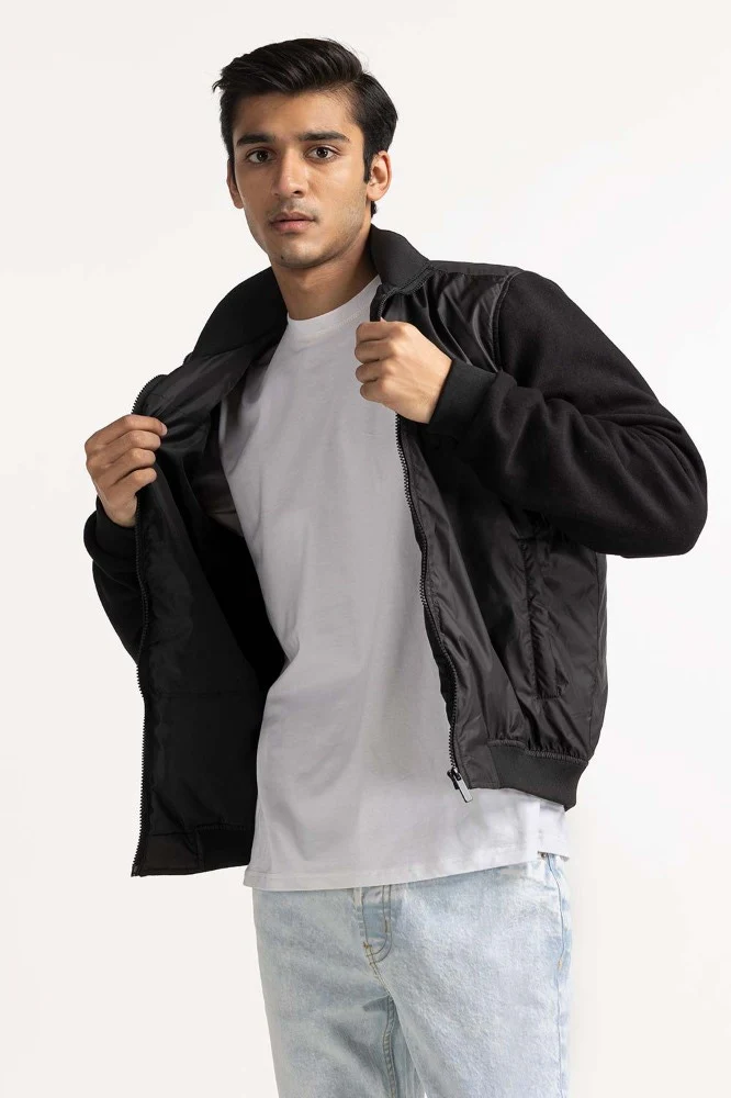 Black Basic Jacket - Image 6
