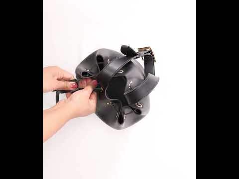 Black Bucket Bag - Image 5