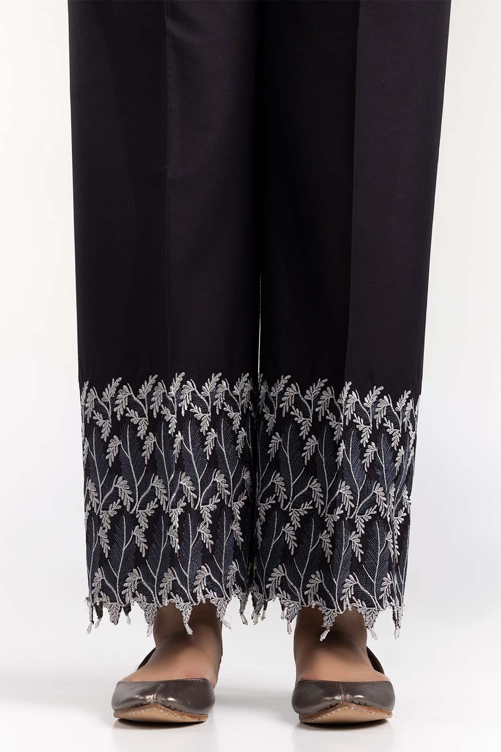 Black Cambric Festive Trousers - Image 2