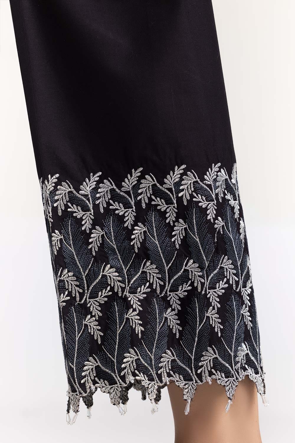 Black Cambric Festive Trousers - Image 3