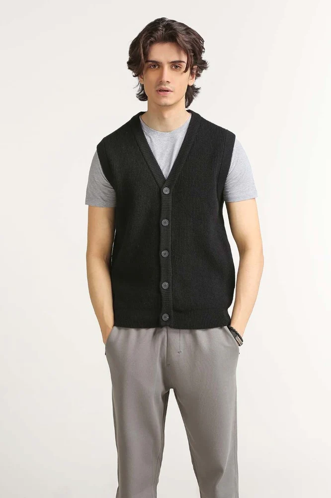 Black Fashion Cardigan