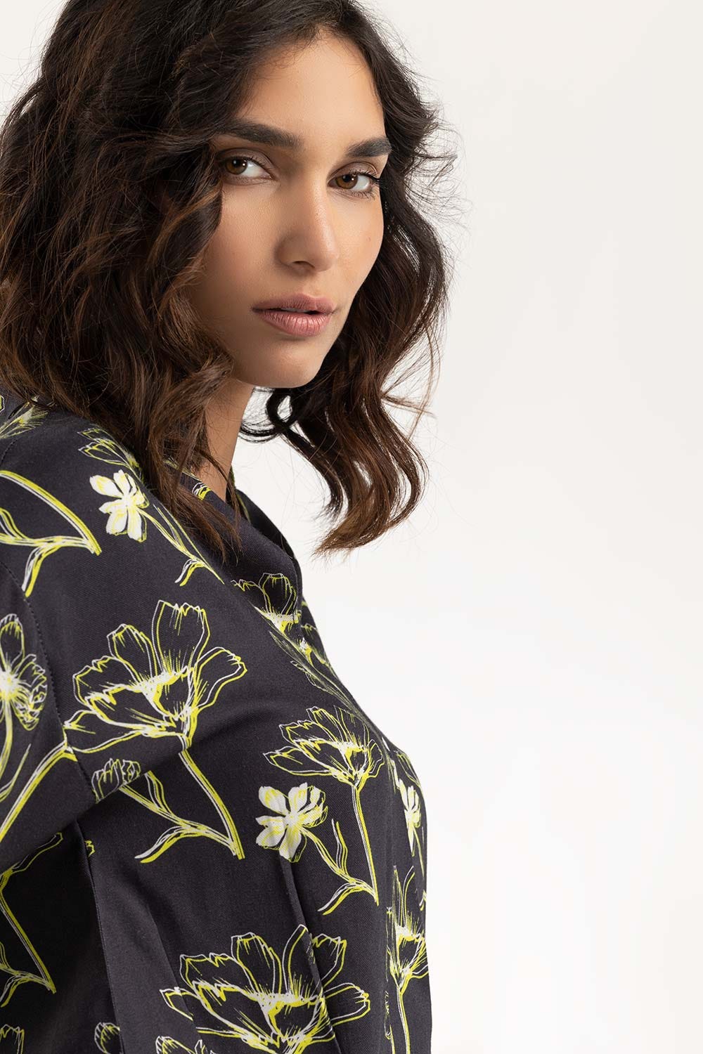 Black Floral Top - Image 3