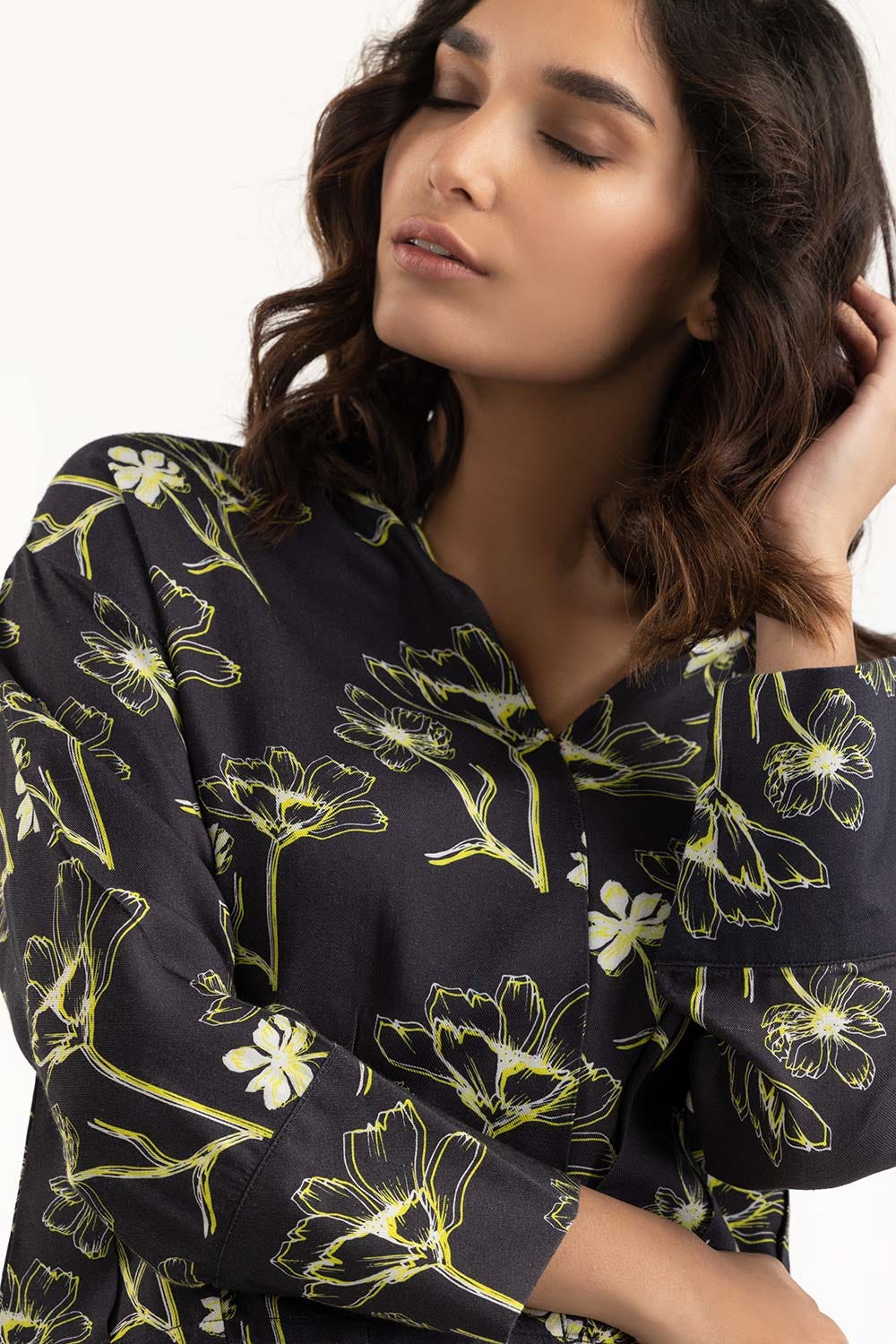 Black Floral Top - Image 4