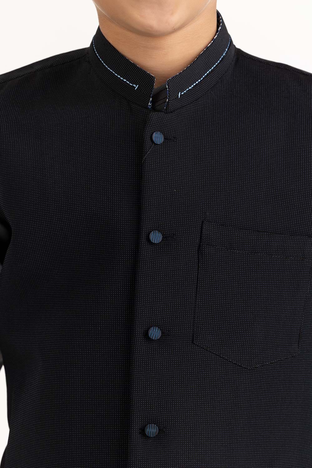 Black Stylized Waist Coat KWC-PD23-004 - Image 4