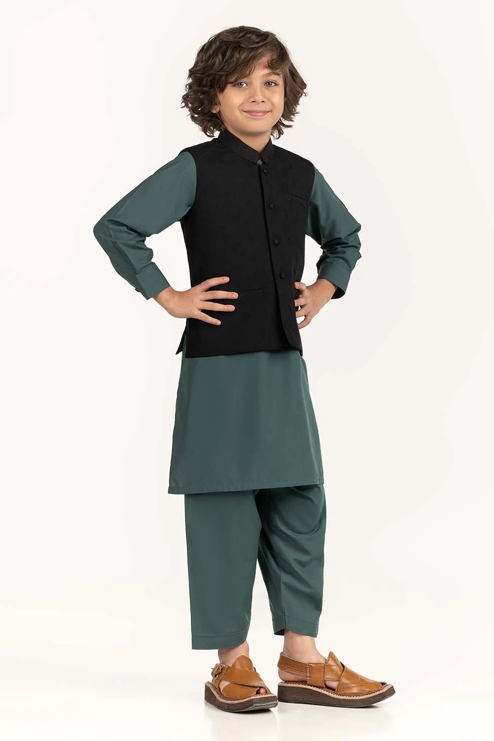 Black Stylized Waist Coat KWC-PD23-007 - Image 4