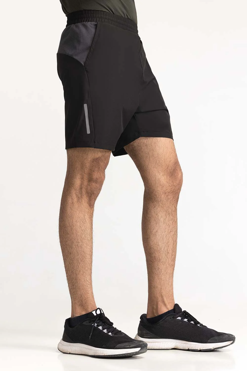 Black Textured Short - Image 2