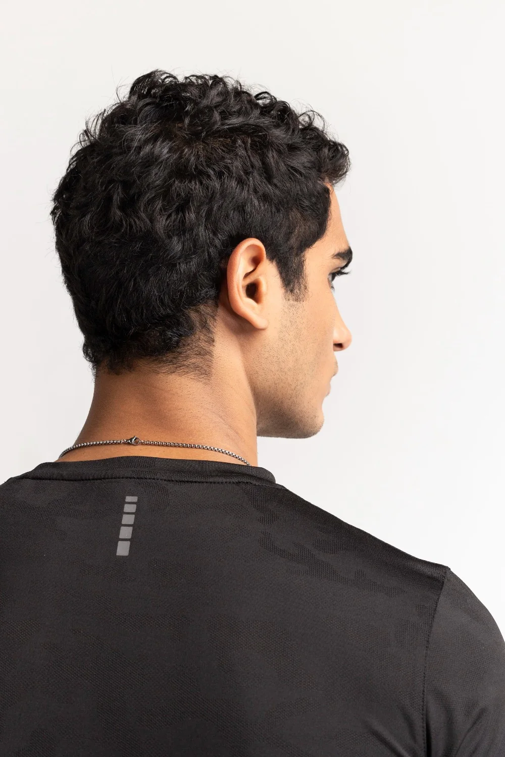 Black Textured Tee - Image 3