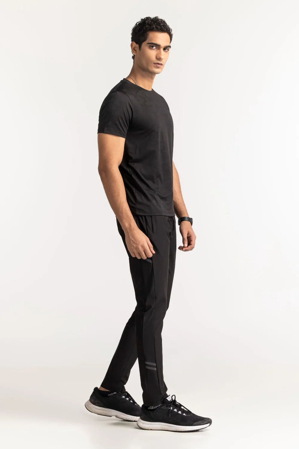 Black Textured Tee - Image 5