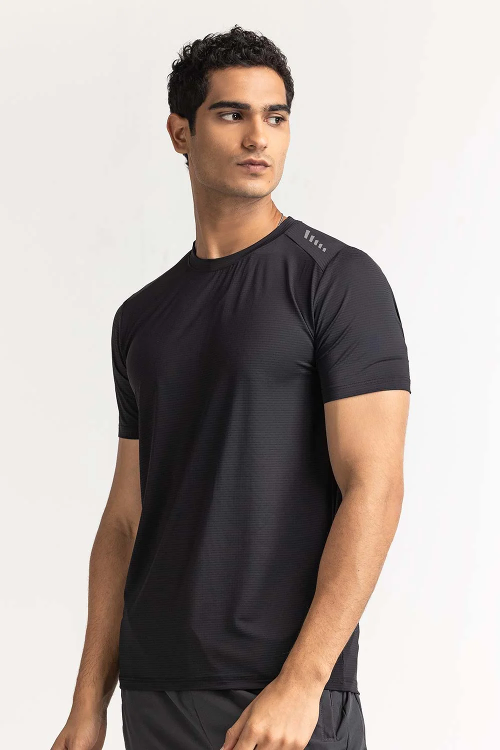 Black Textured Tee - Image 2