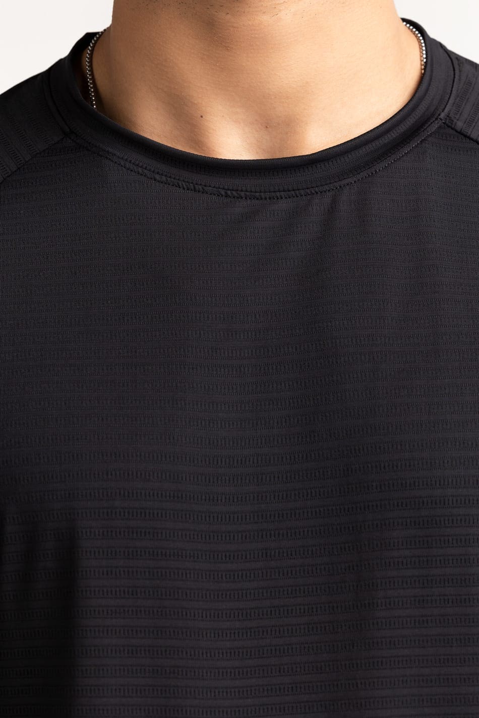 Black Textured Tee - Image 3