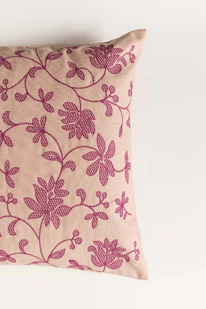 Bloom-Berry Embroidered Cushion Cover - Image 2