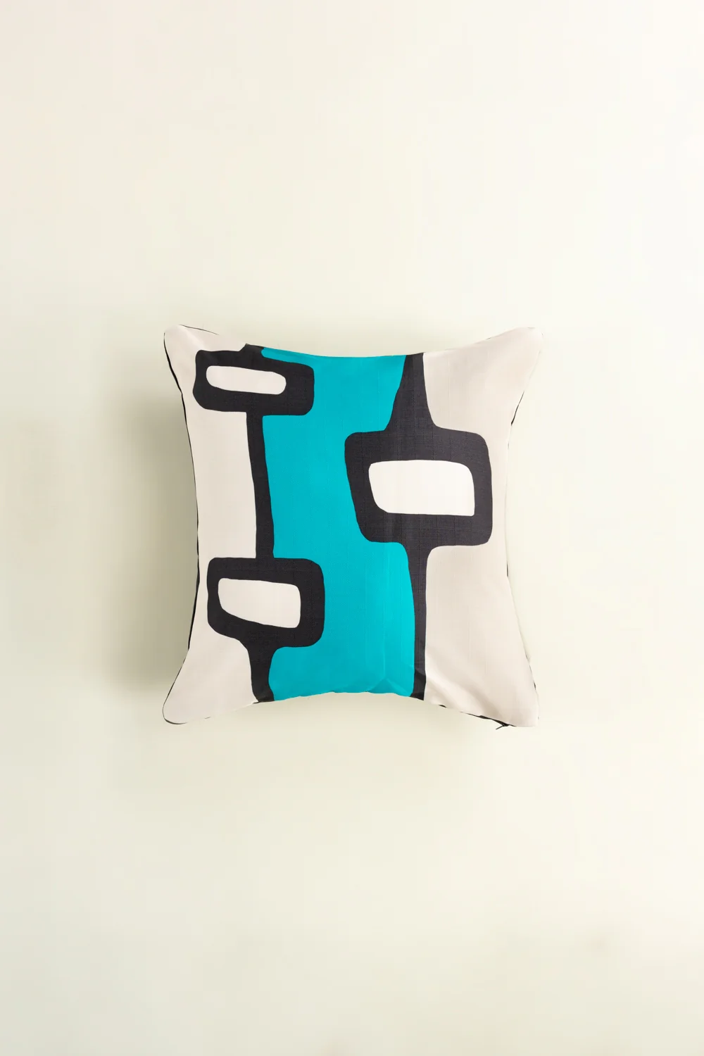 Blue Abstract Digital Printed Cushion Cover