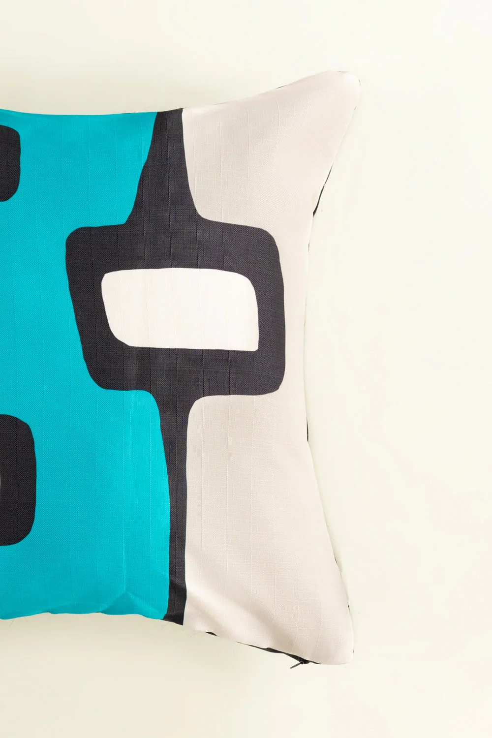 Blue Abstract Digital Printed Cushion Cover - Image 2